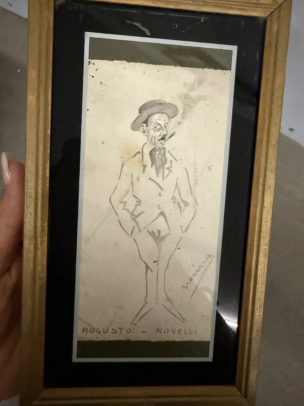 Disegno a china Augusto Novelli Neri Nannetti (Nerino), 1930 3