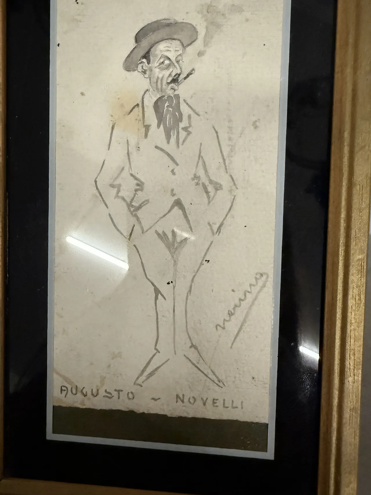 Disegno a china Augusto Novelli Neri Nannetti (Nerino), 1930 5
