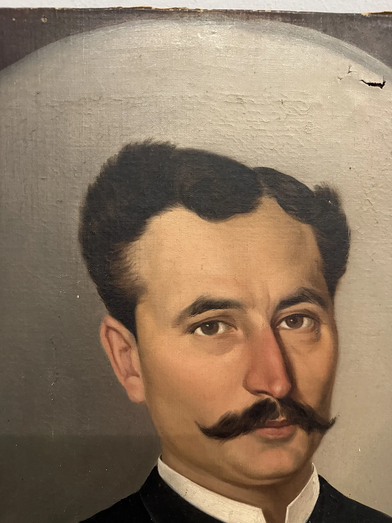 Oil painting on canvas depicting a nobleman, Naples, 19th century 11