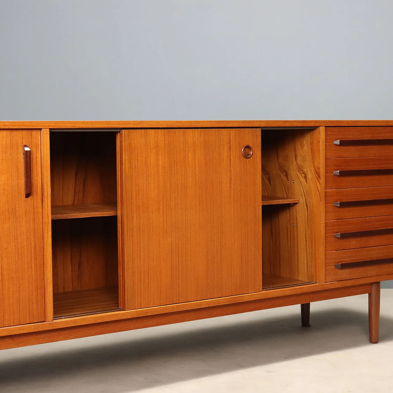 Sideboard in teak, 1960s 4