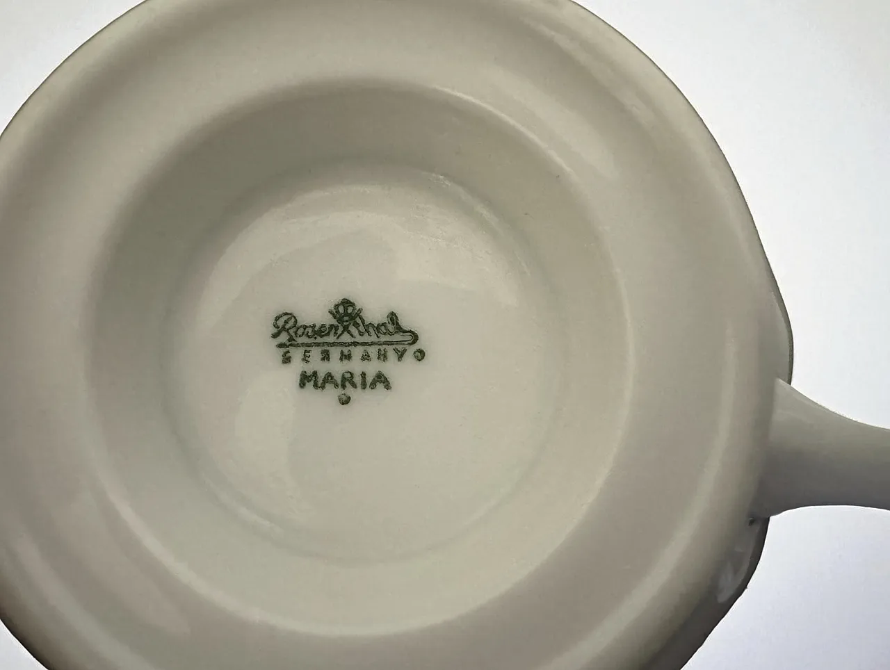 Coppia tazze da te' porcellana Rosenthal serie Maria anni '70 1
