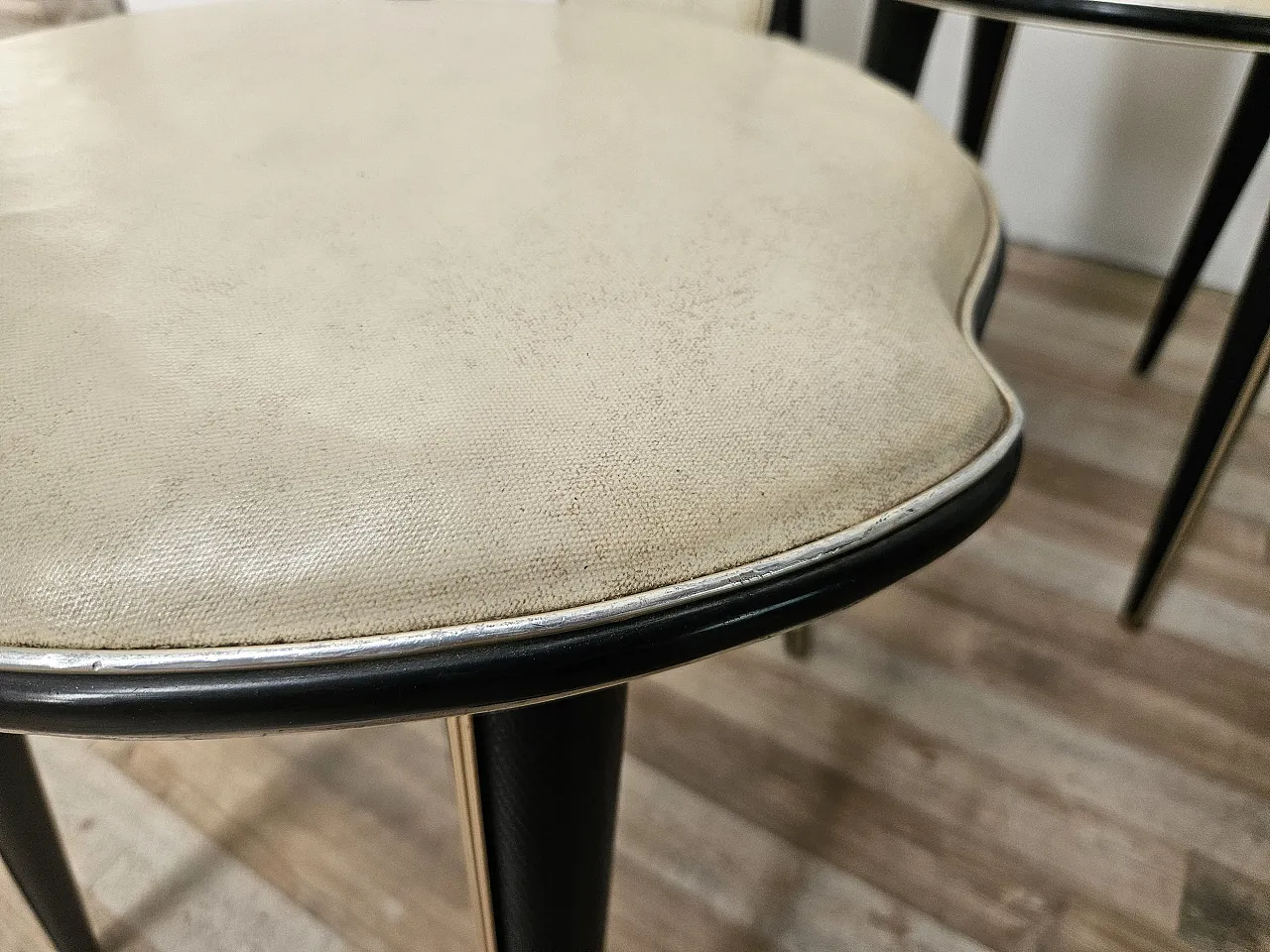 6 dining chairs by Umberto Mascagni, 50s 11