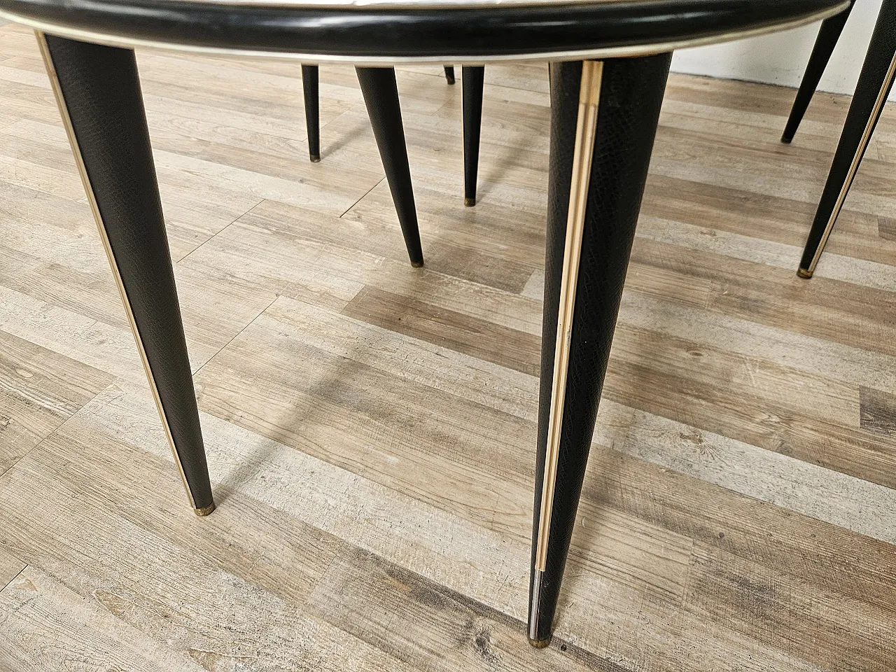 6 dining chairs by Umberto Mascagni, 50s 14