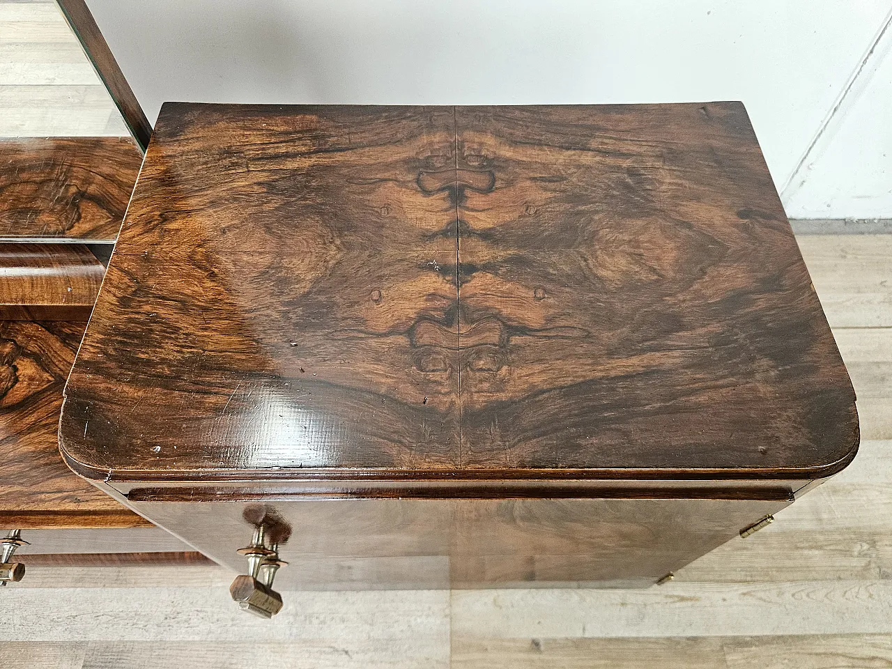 Toelette Art Decò con specchiera, anni '40 8