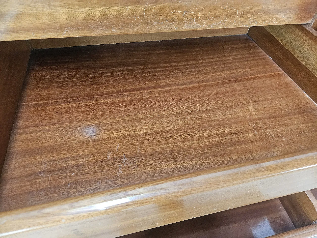 Credenza di Vittorio Dassi in palissandro e vetro nero, 1940 22
