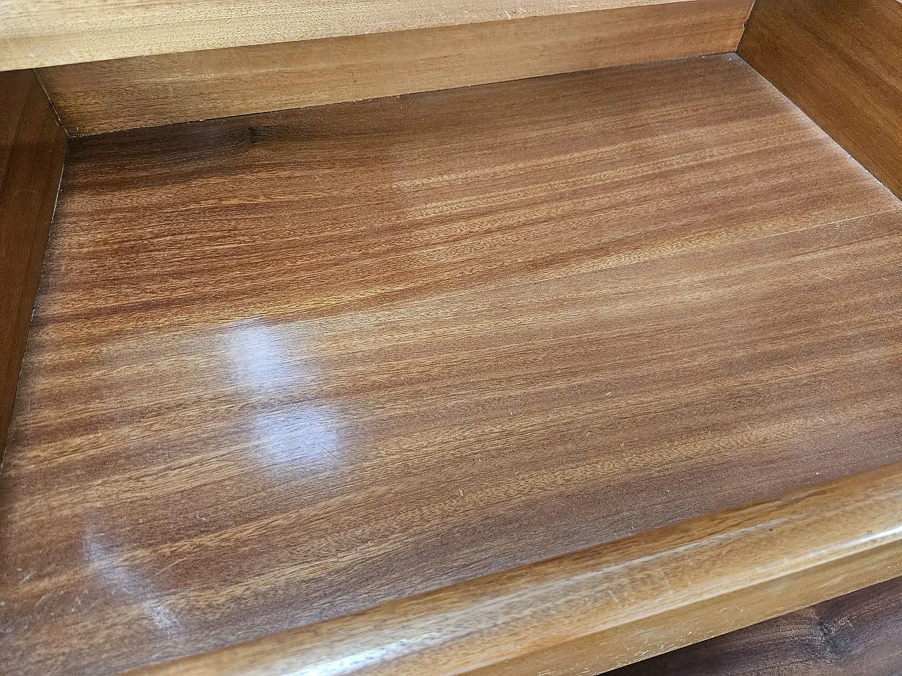 Credenza di Vittorio Dassi in palissandro e vetro nero, 1940 24