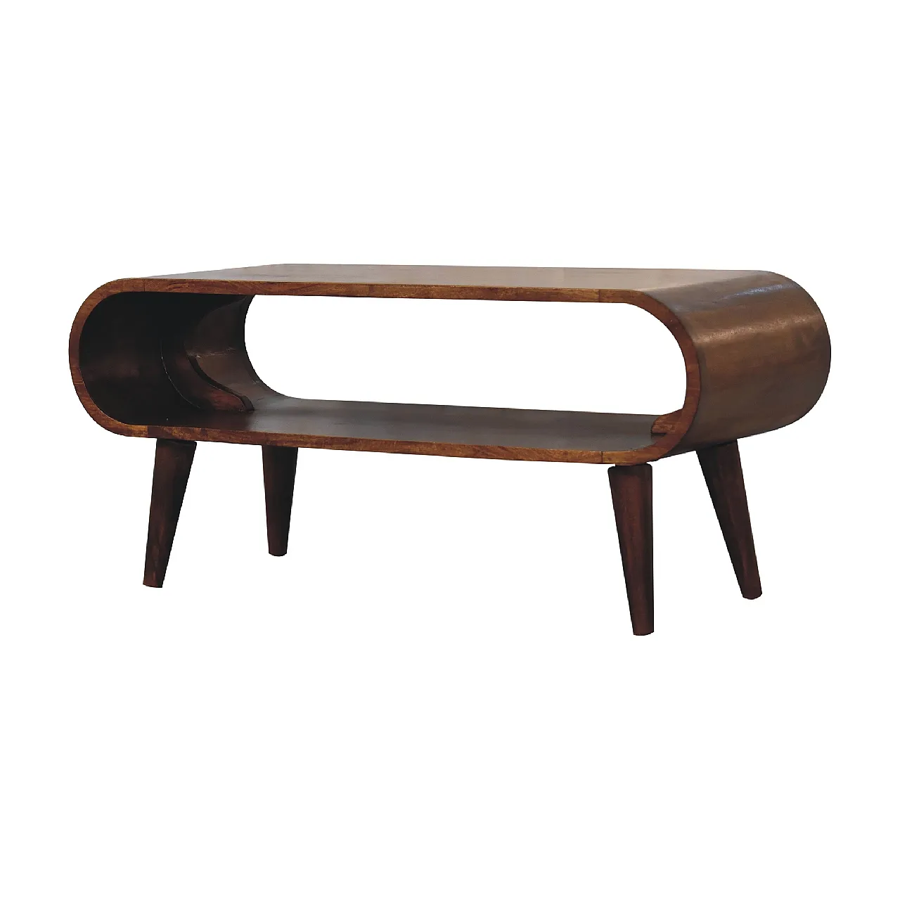 Amaya Nordic style coffee table in mangowood, 2000s 2