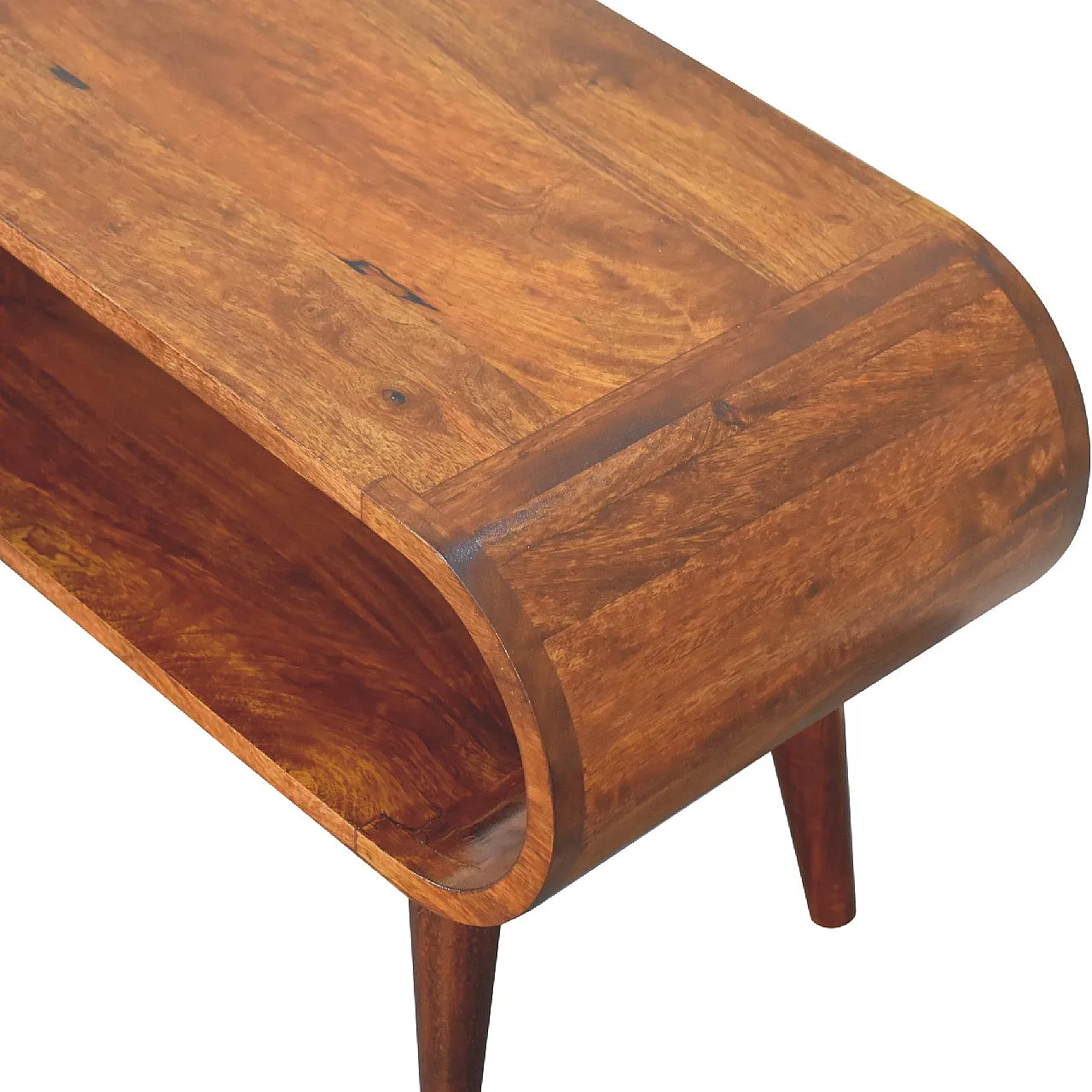 Amaya Nordic style coffee table in mangowood, 2000s 6