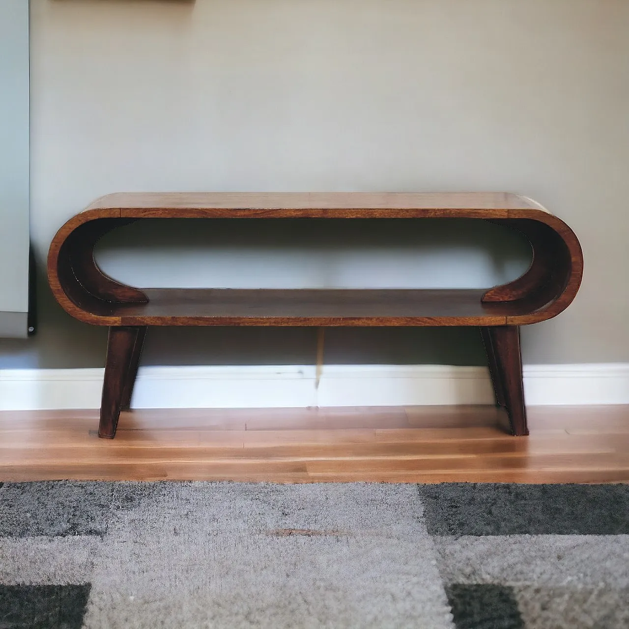 Amaya Nordic style coffee table in mangowood, 2000s 7