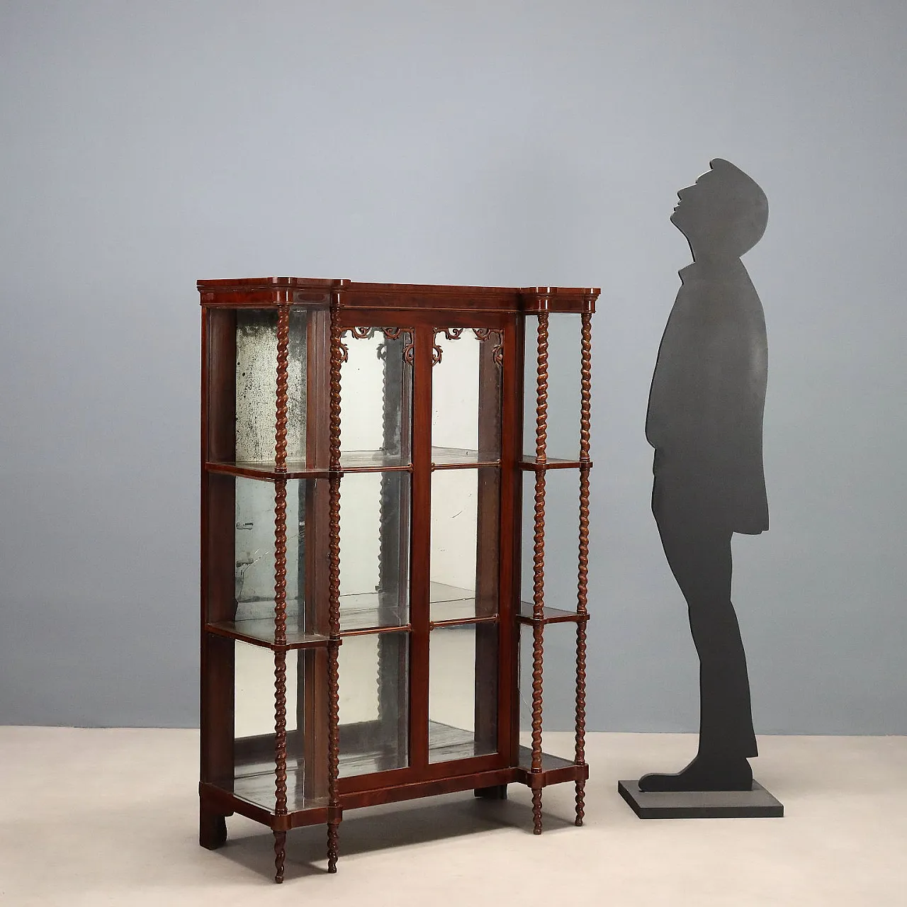 Louis Philippe display cabinet in mahogany, 19th century 2