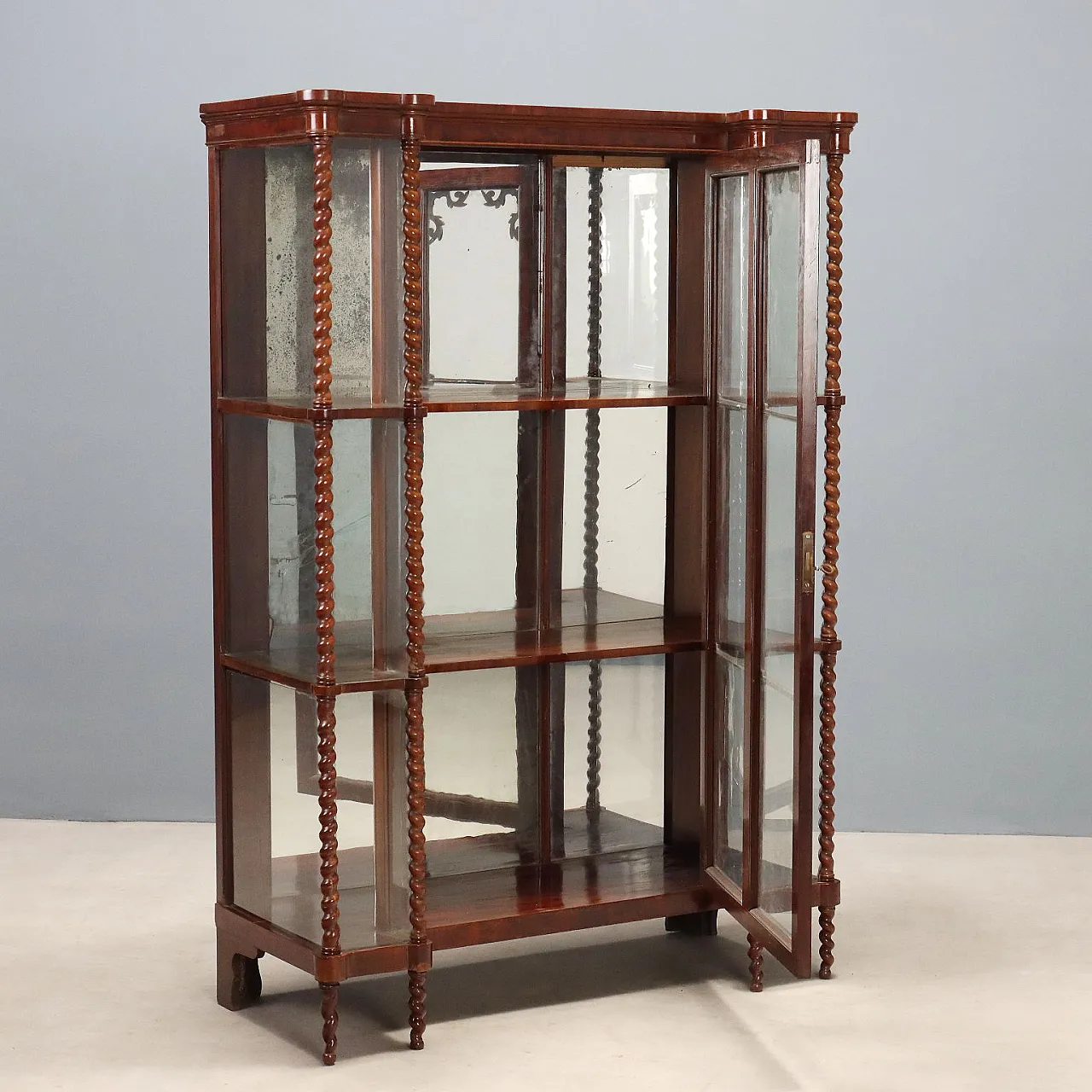 Louis Philippe display cabinet in mahogany, 19th century 3