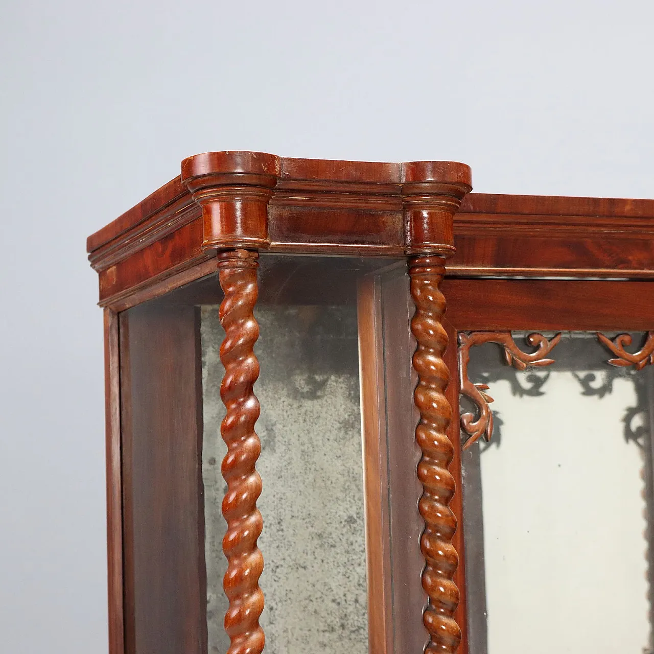 Louis Philippe display cabinet in mahogany, 19th century 5
