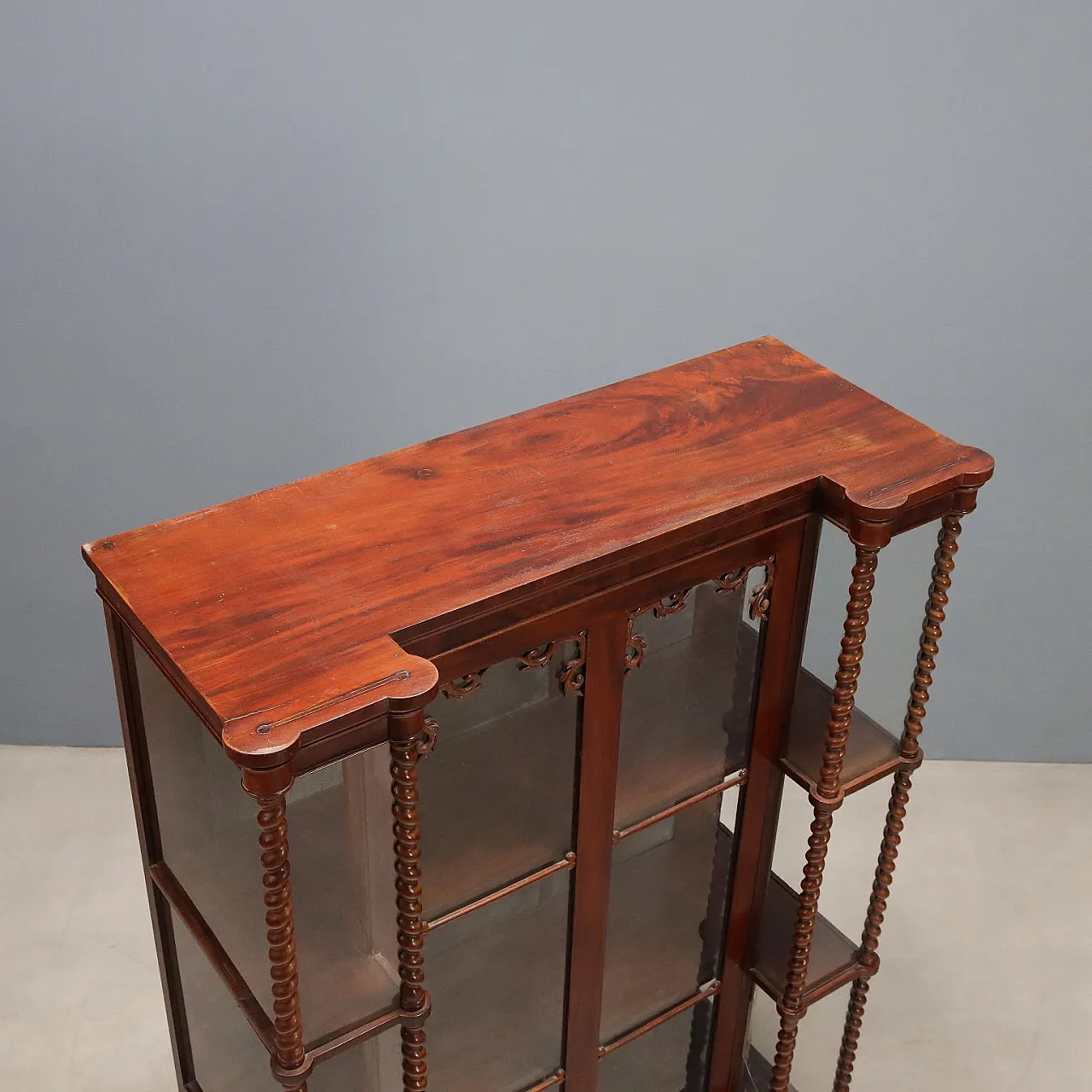 Louis Philippe display cabinet in mahogany, 19th century 10