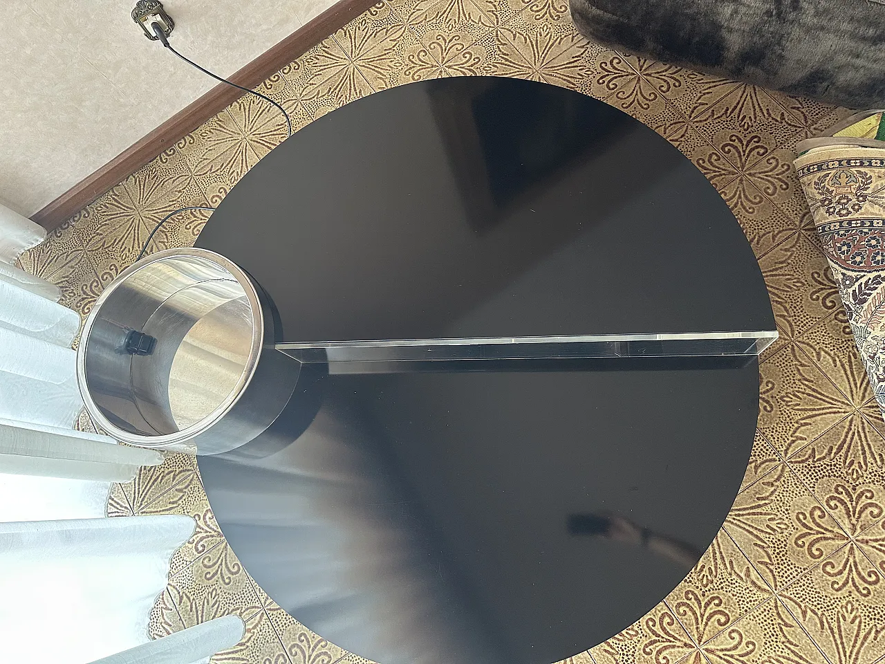Circular coffee table bar by Massimo Papiri for Mario Sabot, 1970s 1