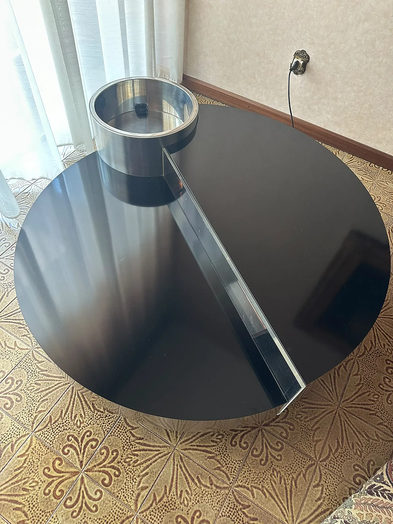 Circular coffee table bar by Massimo Papiri for Mario Sabot, 1970s 2