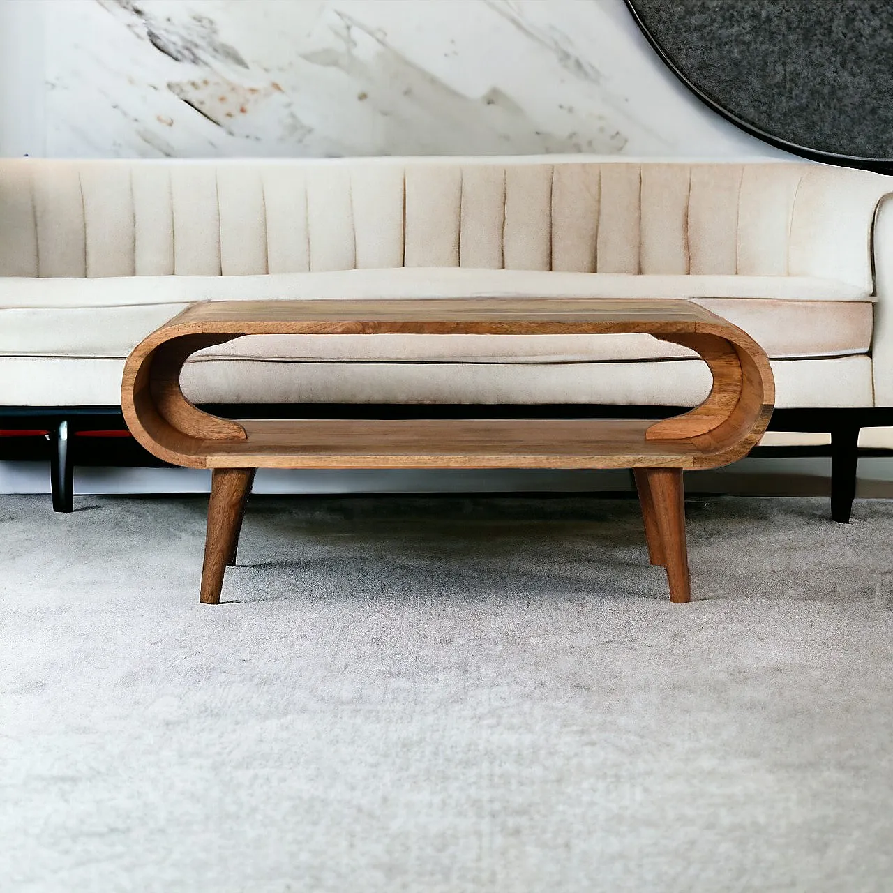 Amaya Nordic style oak-ish coffee table, 2000s 1