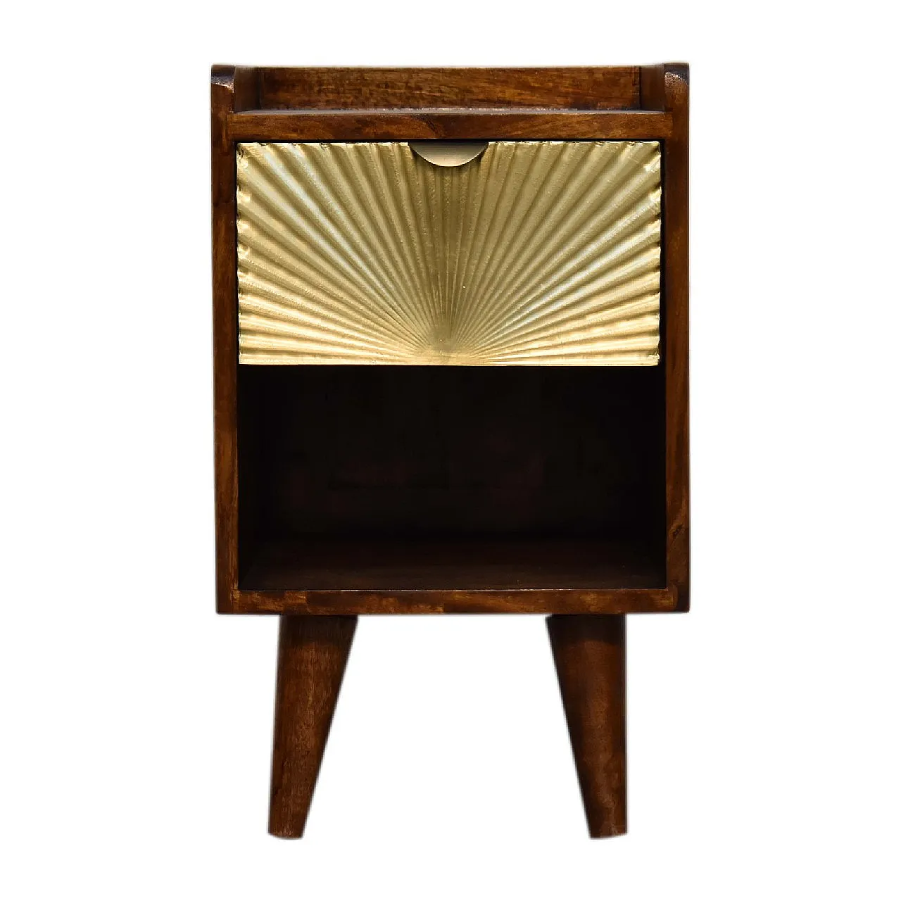 Hotel Chique Mini Manila Gold 1 drawer bedside, 2000s 1
