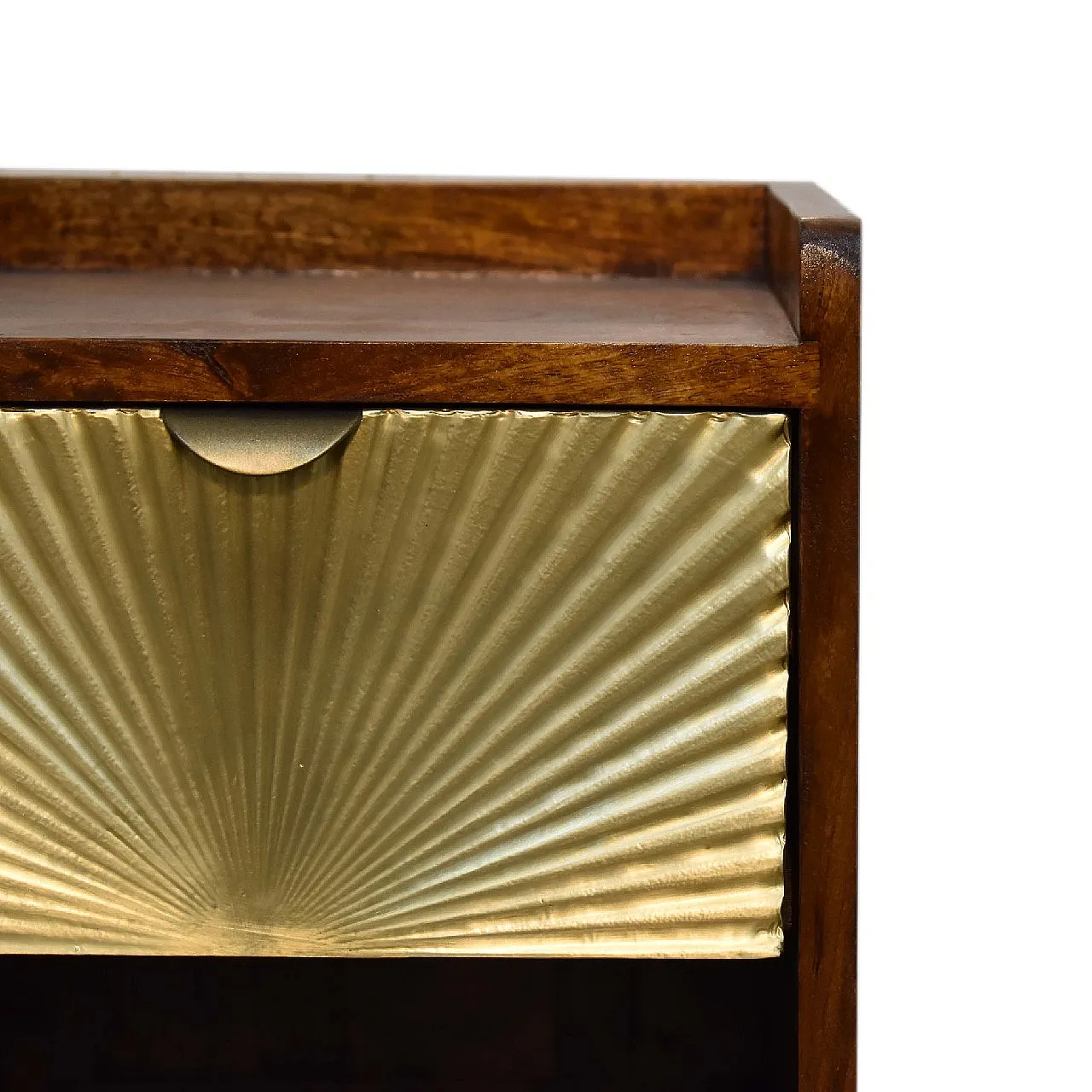 Hotel Chique Mini Manila Gold 1 drawer bedside, 2000s 4