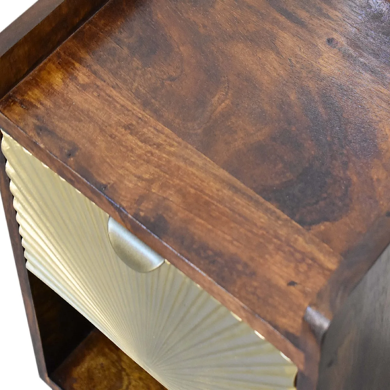 Hotel Chique Mini Manila Gold 1 drawer bedside, 2000s 5