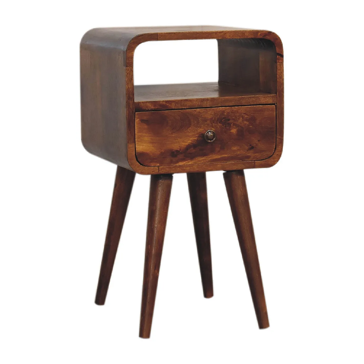 Mini chestnut curve open bedside, 2000s 3