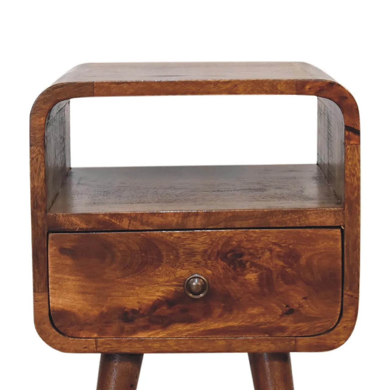 Mini chestnut curve open bedside, 2000s 6