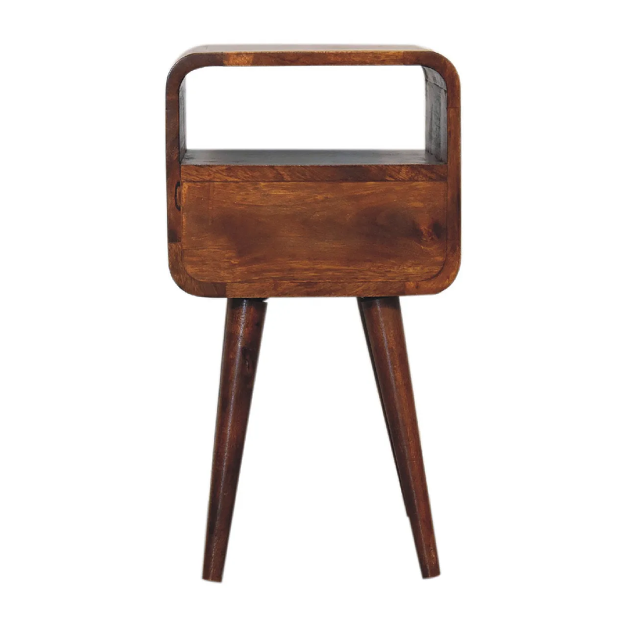 Mini chestnut curve open bedside, 2000s 10