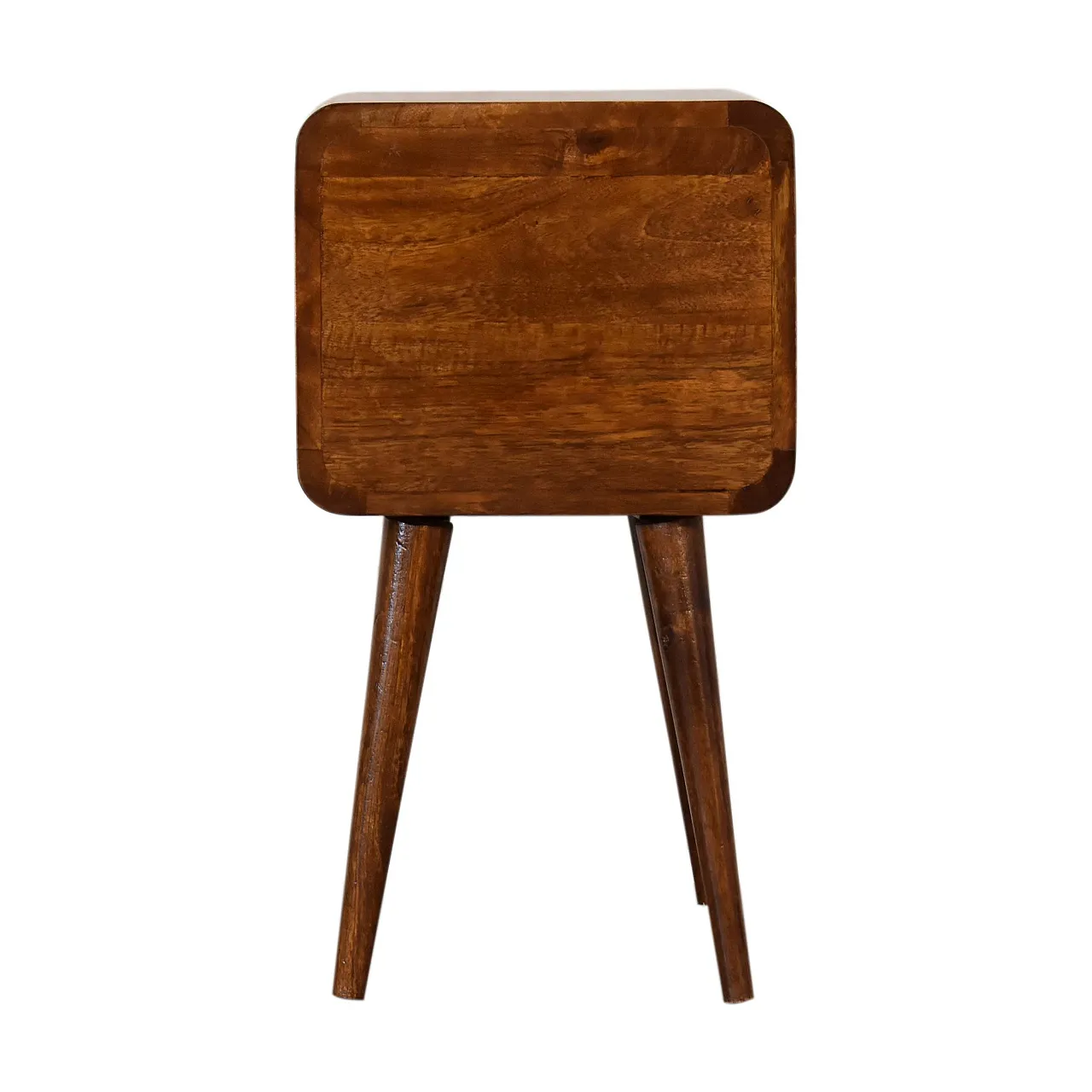 Mini chestnut curved bedside, 2000s 11