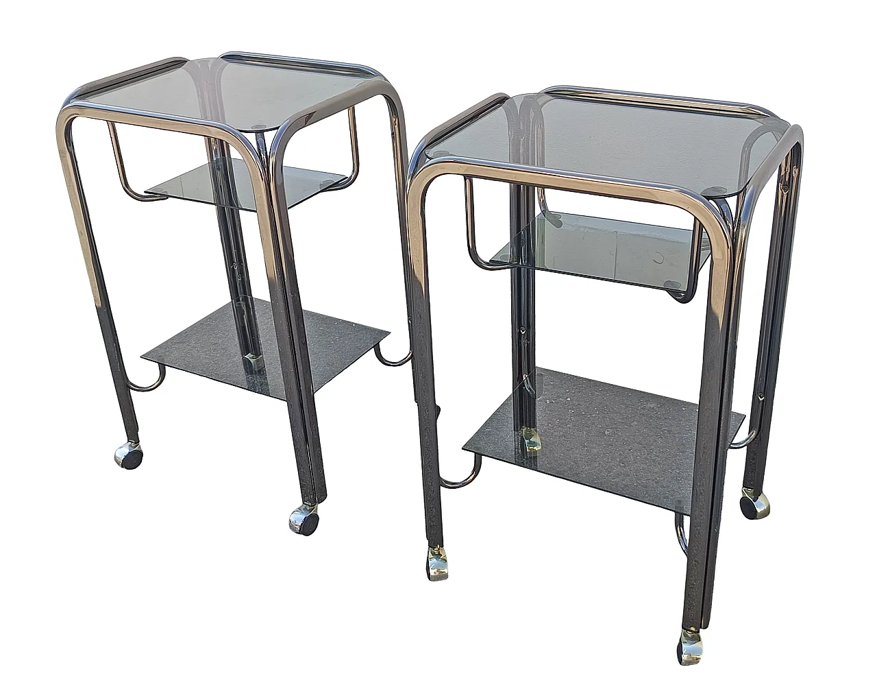 Pair of twin trolleys, 70s 4