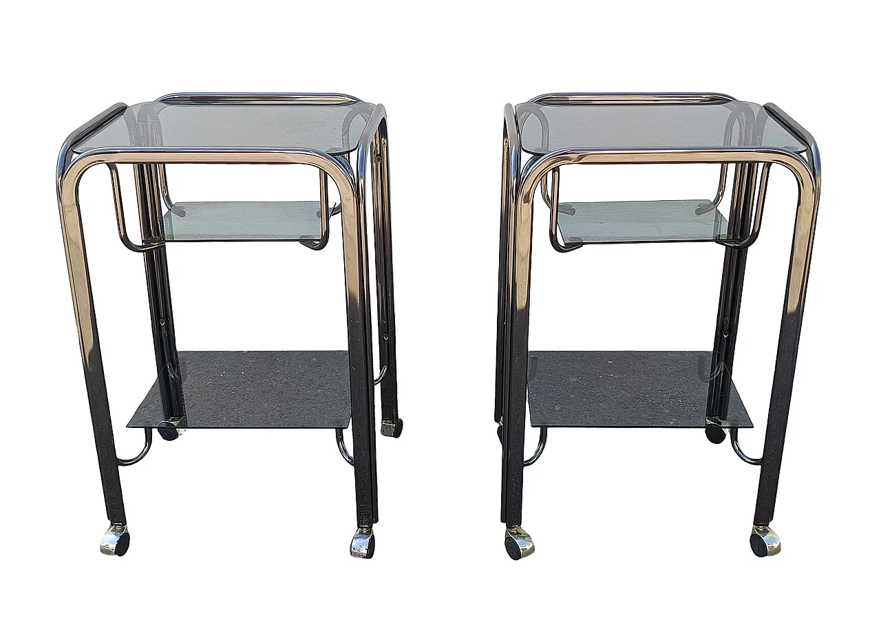 Pair of twin trolleys, 70s 5