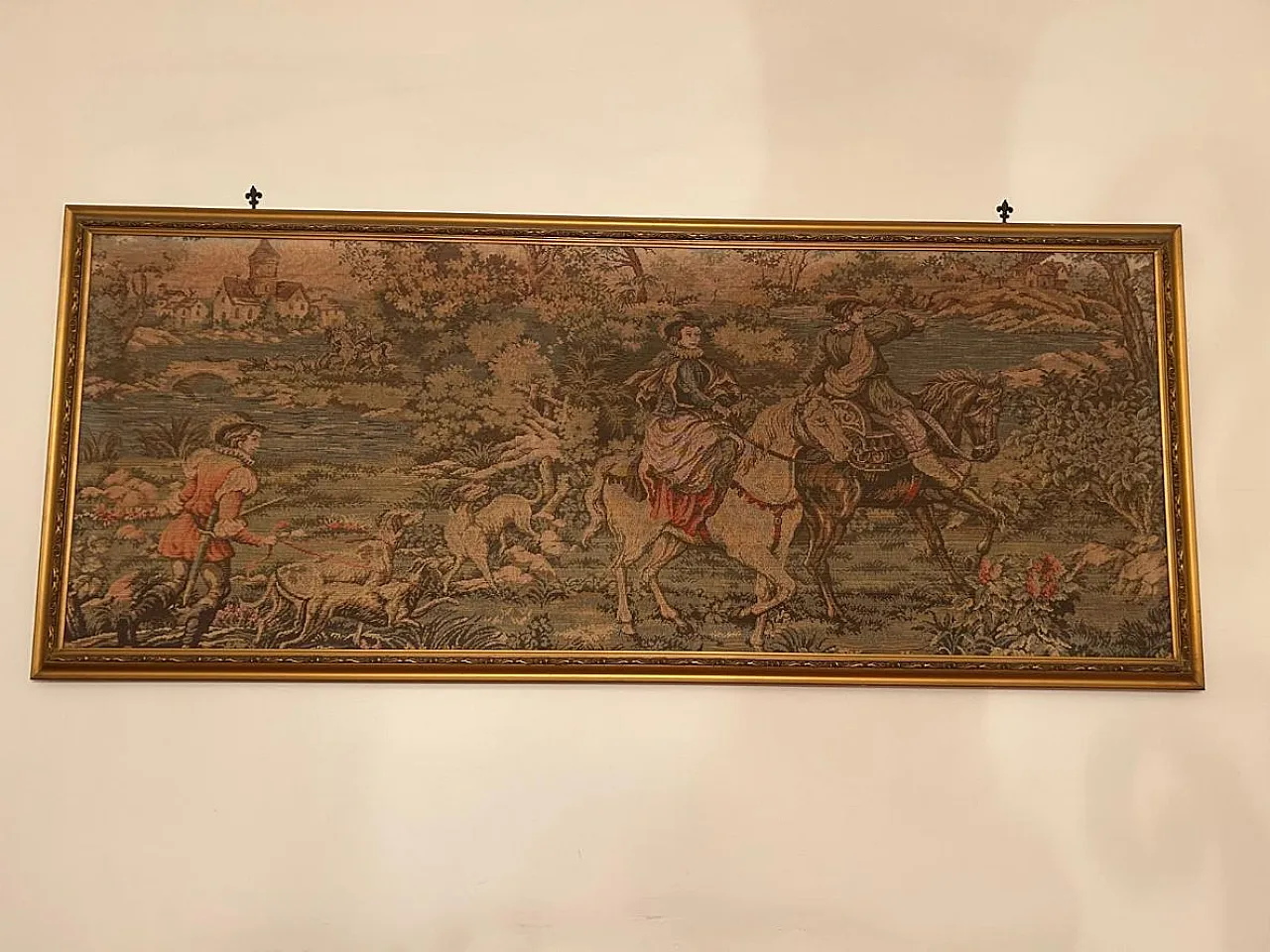 Grande Arazzo con scene di caccia, anni '50 2