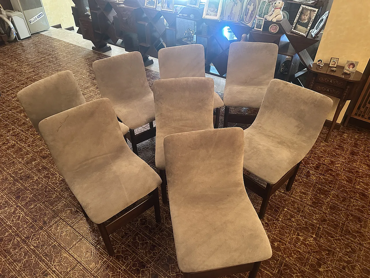 8 Chelsea chairs by Vittorio Introini for Saporiti Italia, 1970s 2