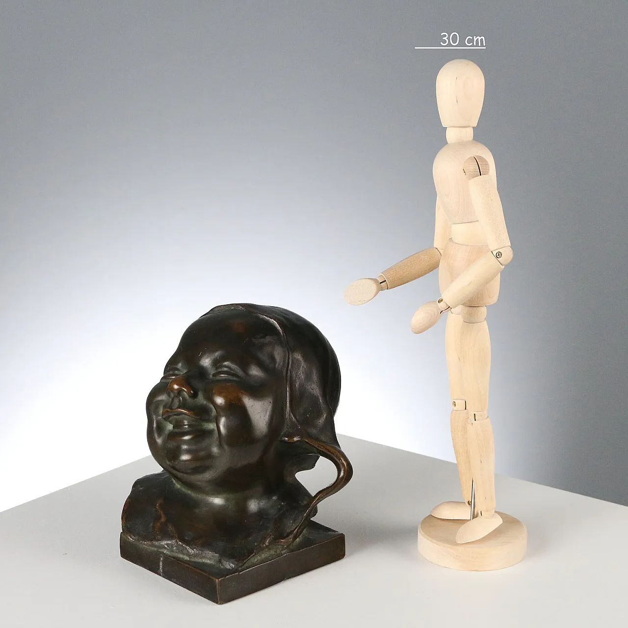 Bimbo ridente in bronzo, '900 2