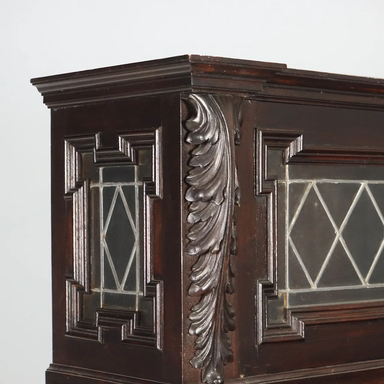 Neo Renaissance style showcase in ebonized walnut, 19th century 4