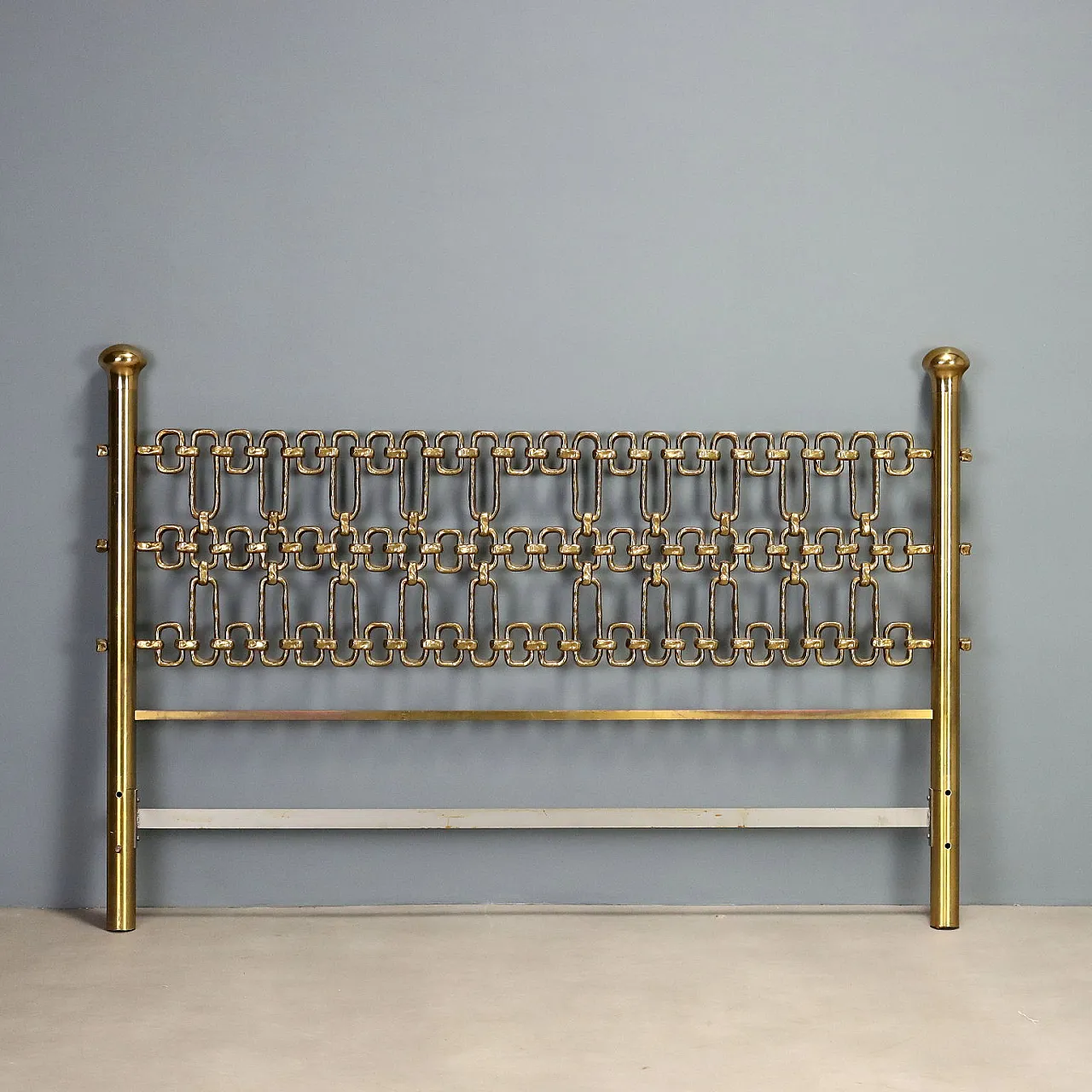 Brass bed headboard, 1970s 1