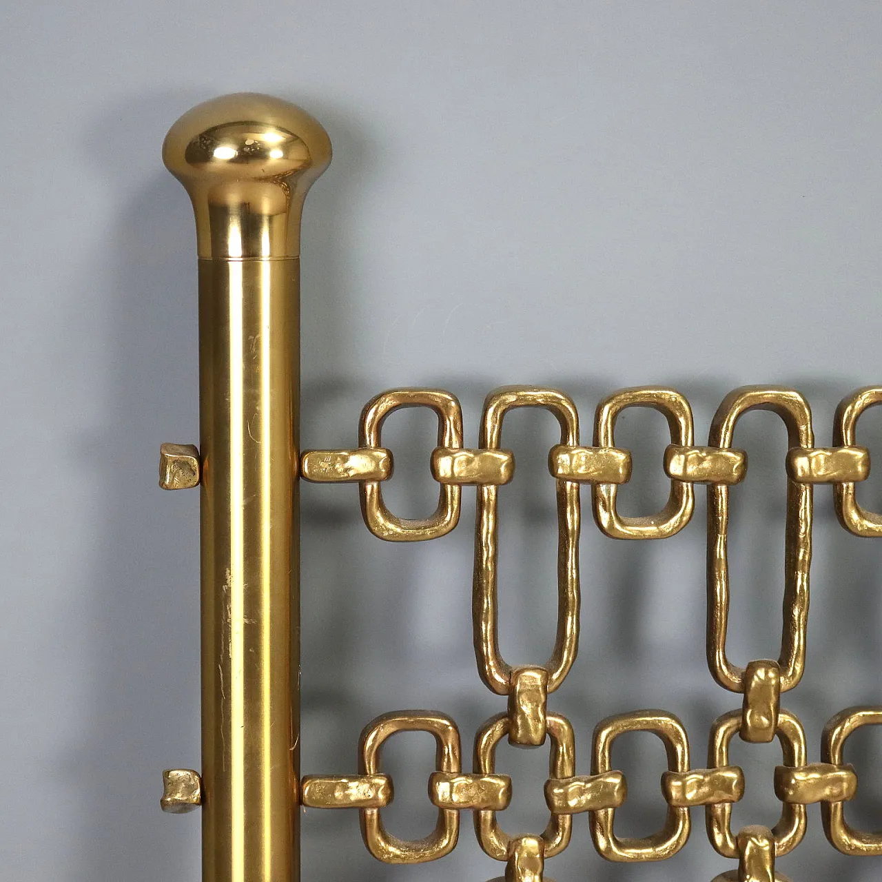 Brass bed headboard, 1970s 3