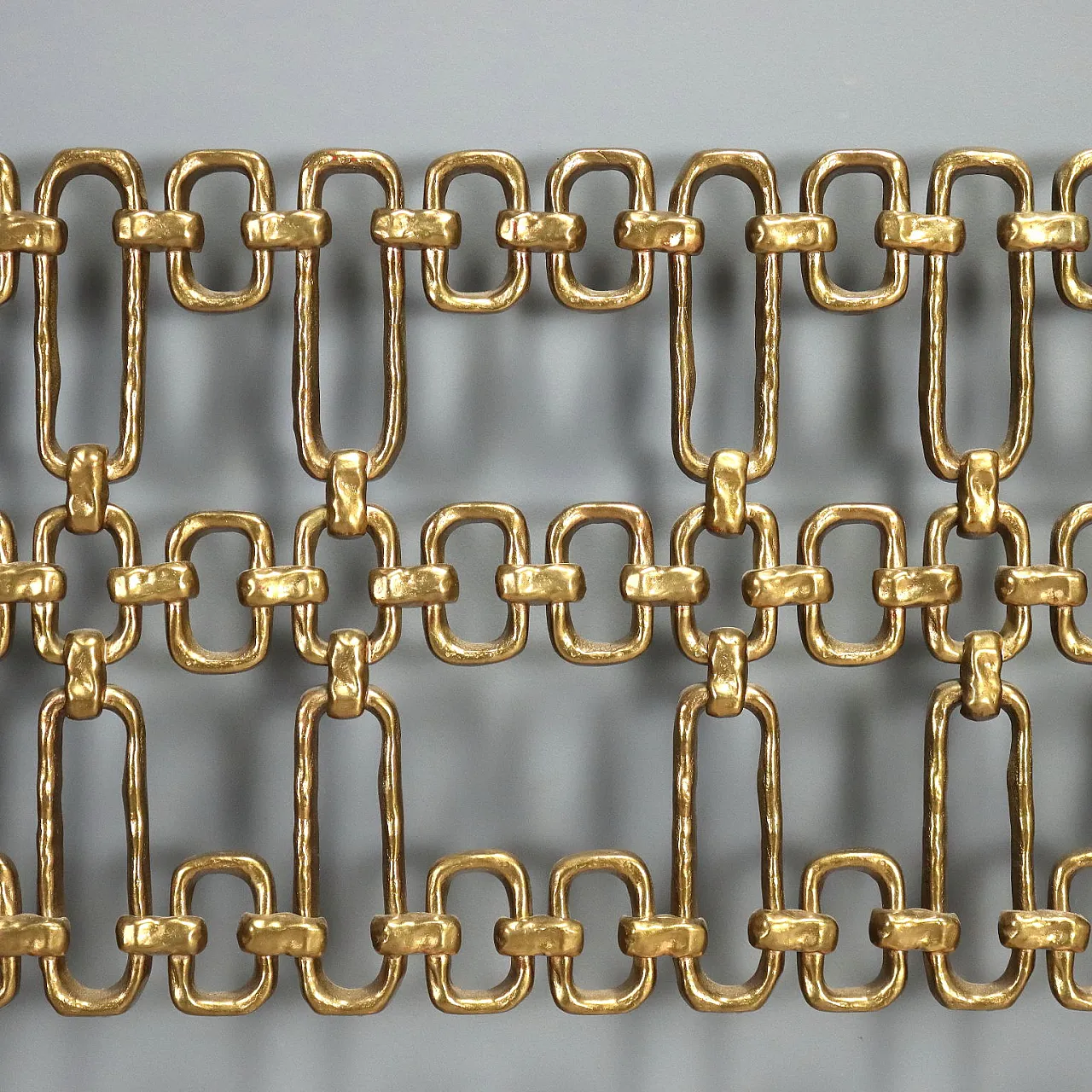 Brass bed headboard, 1970s 4