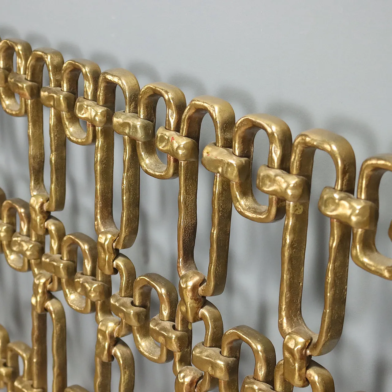 Brass bed headboard, 1970s 5