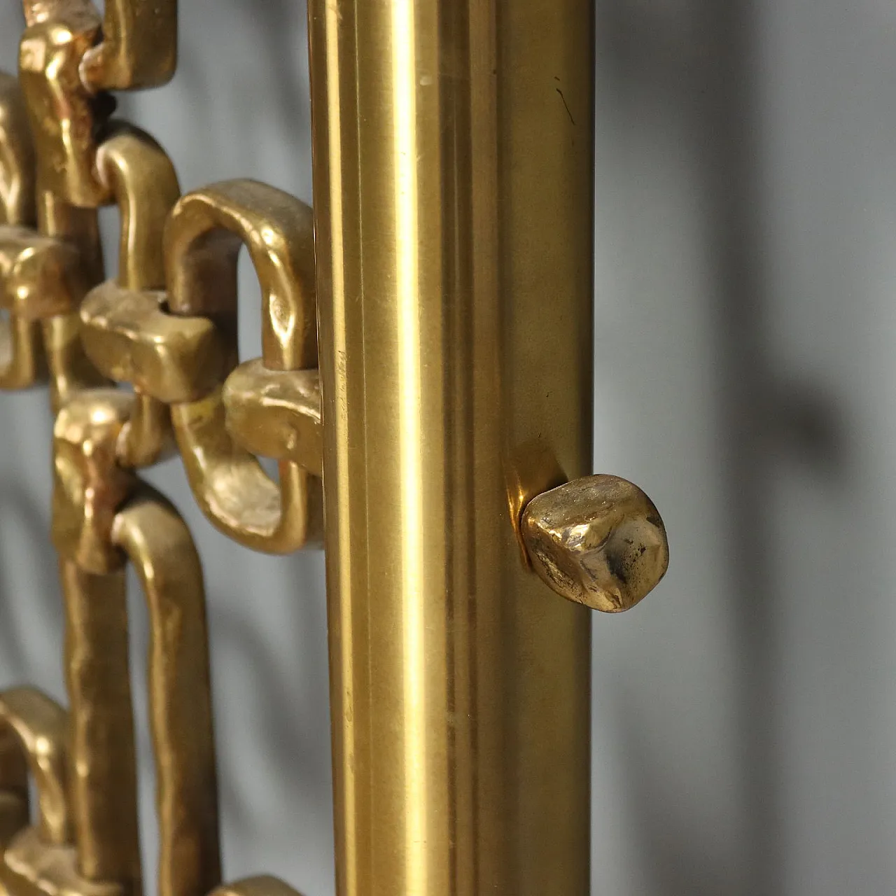 Brass bed headboard, 1970s 6