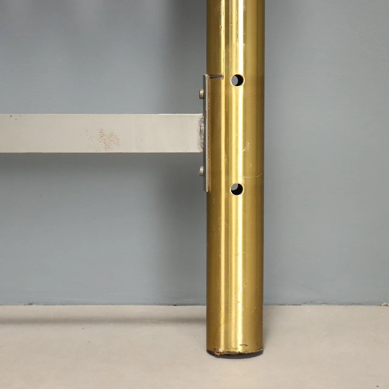 Brass bed headboard, 1970s 7