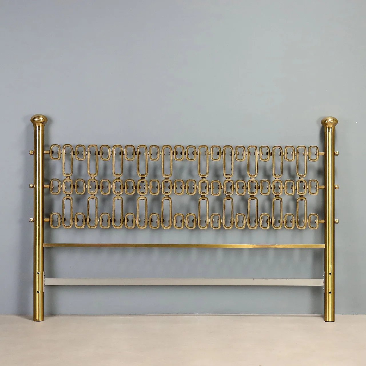 Brass bed headboard, 1970s 8