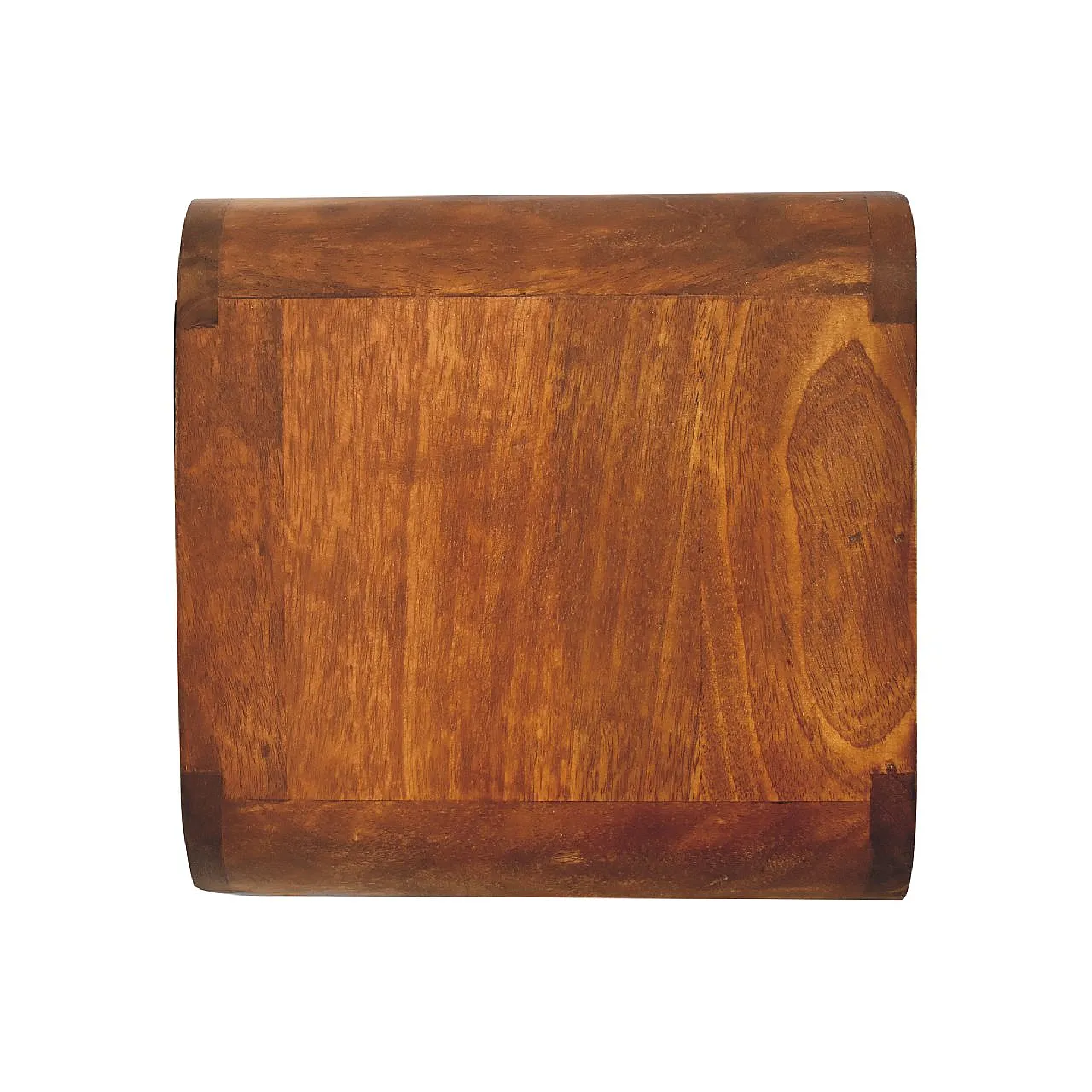 Mini Curve floating bedside table in solid mango wood, 2000s 8