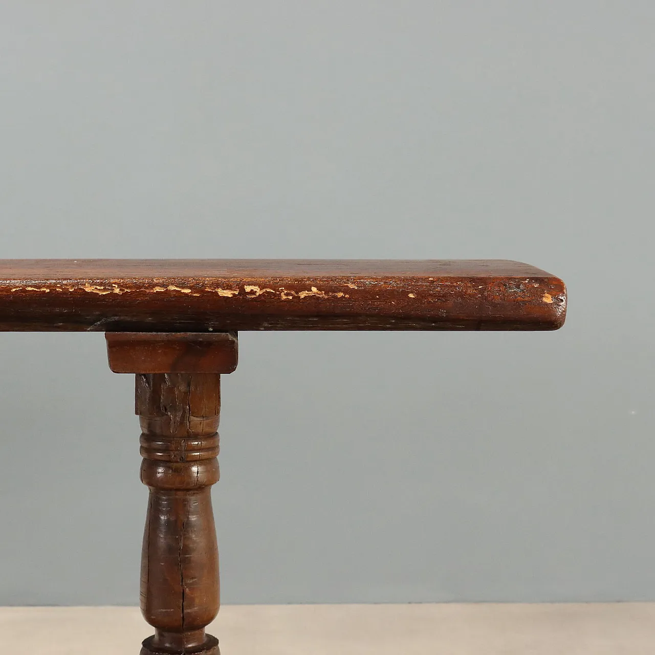 Tavolo in noce con legni antichi, '900 4