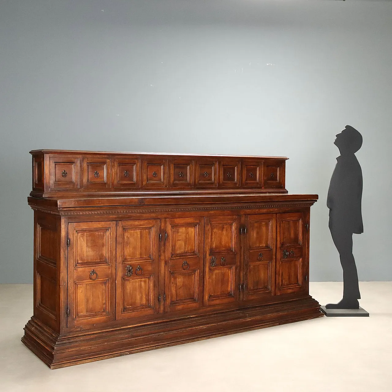 Credenza in stile Barocco in noce e pioppo, '900 2