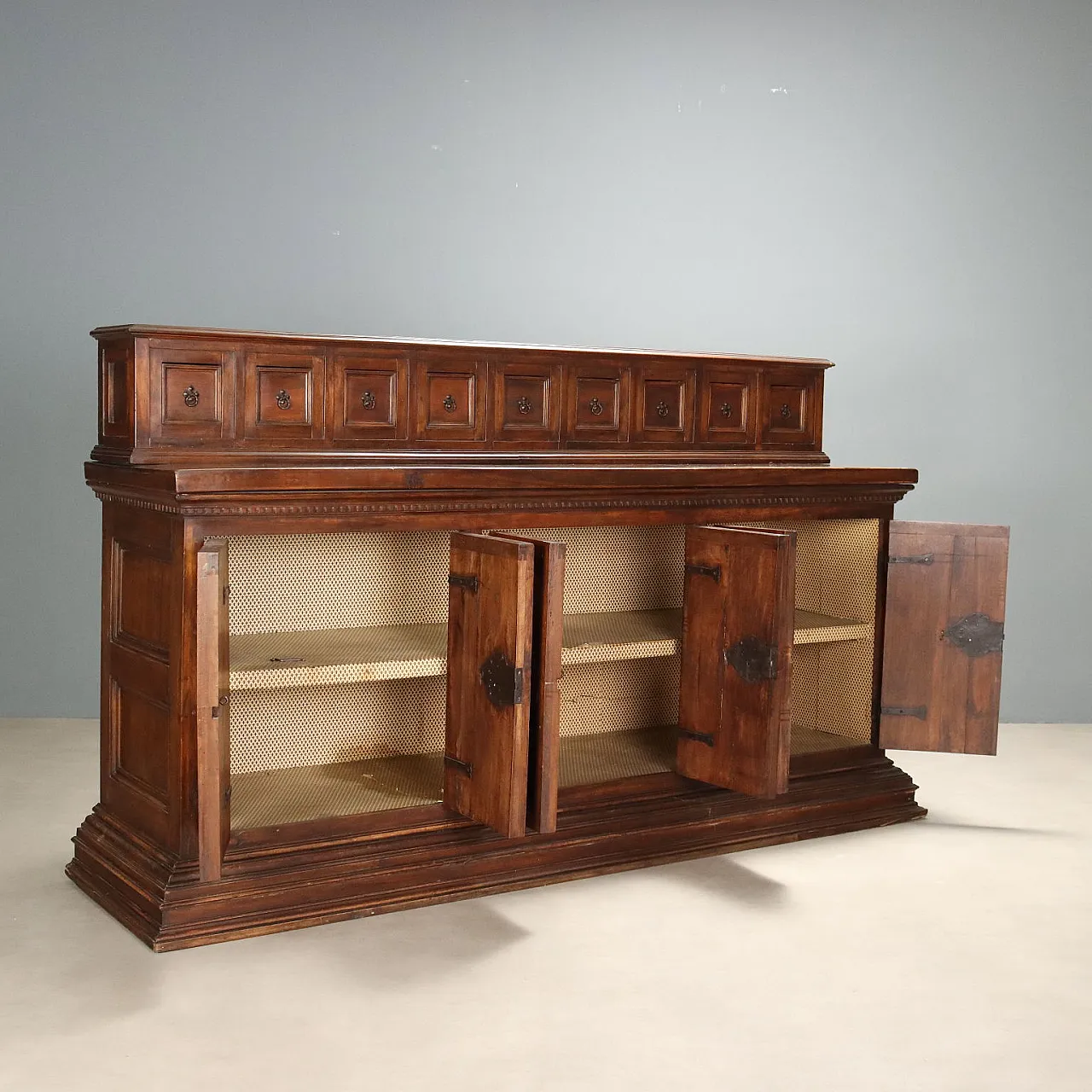 Credenza in stile Barocco in noce e pioppo, '900 3