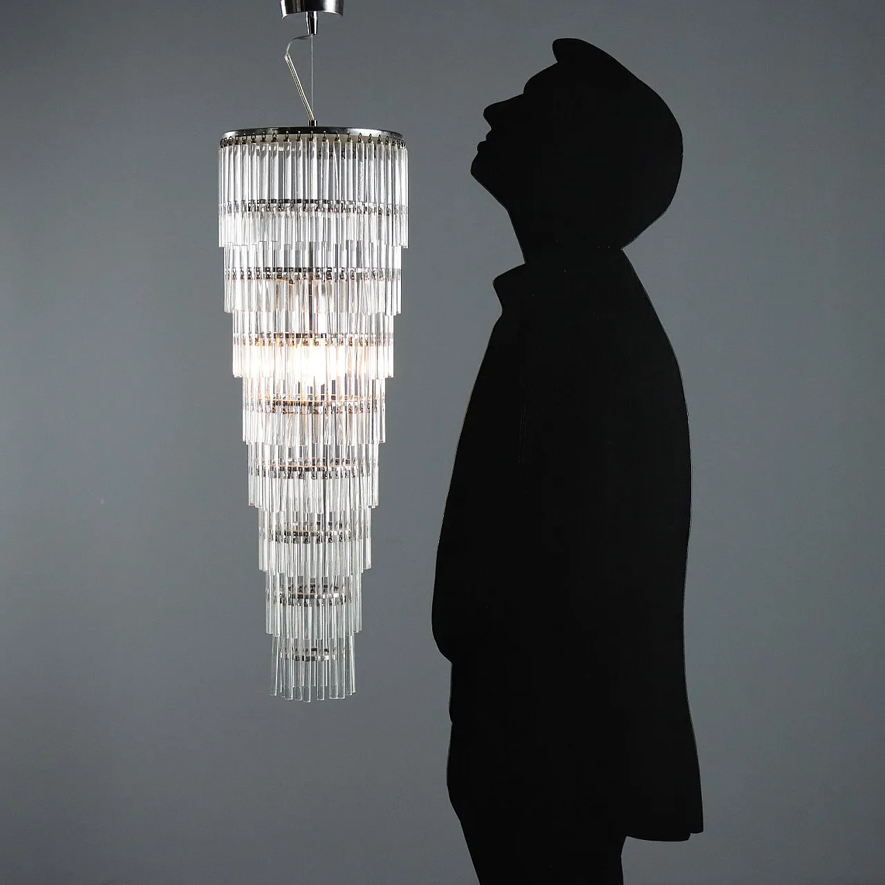 Lampada con cilindri in vetro, anni '90 2