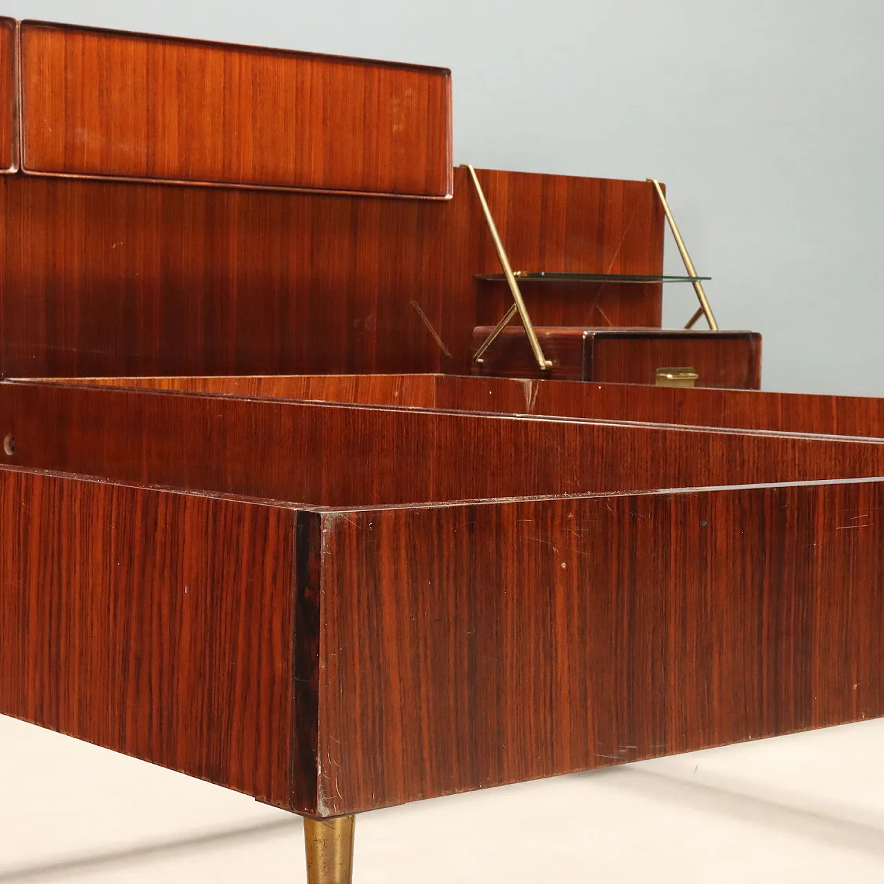 Double bed with bedside tables by Silvio Cavatorta, 1960s 4