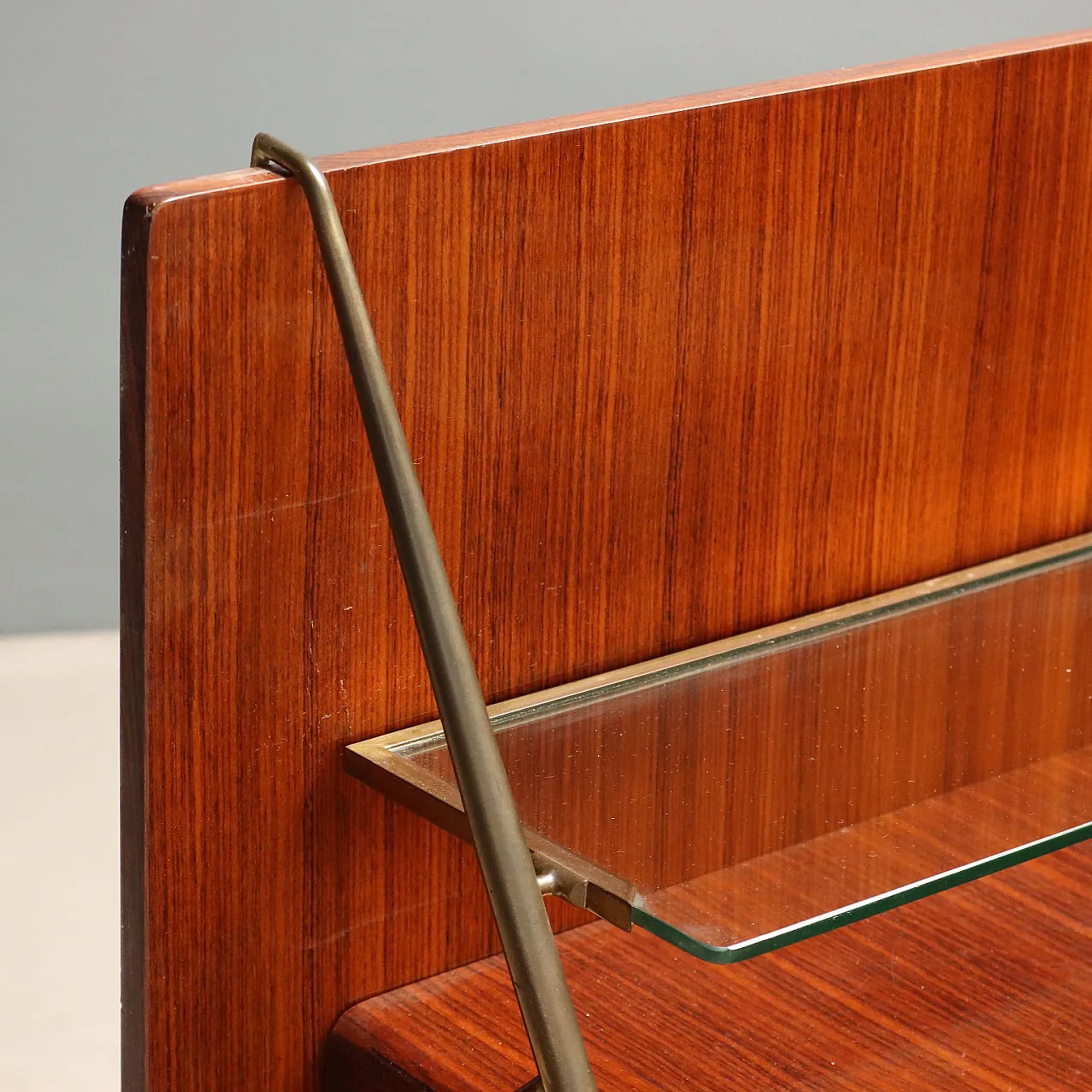 Double bed with bedside tables by Silvio Cavatorta, 1960s 7