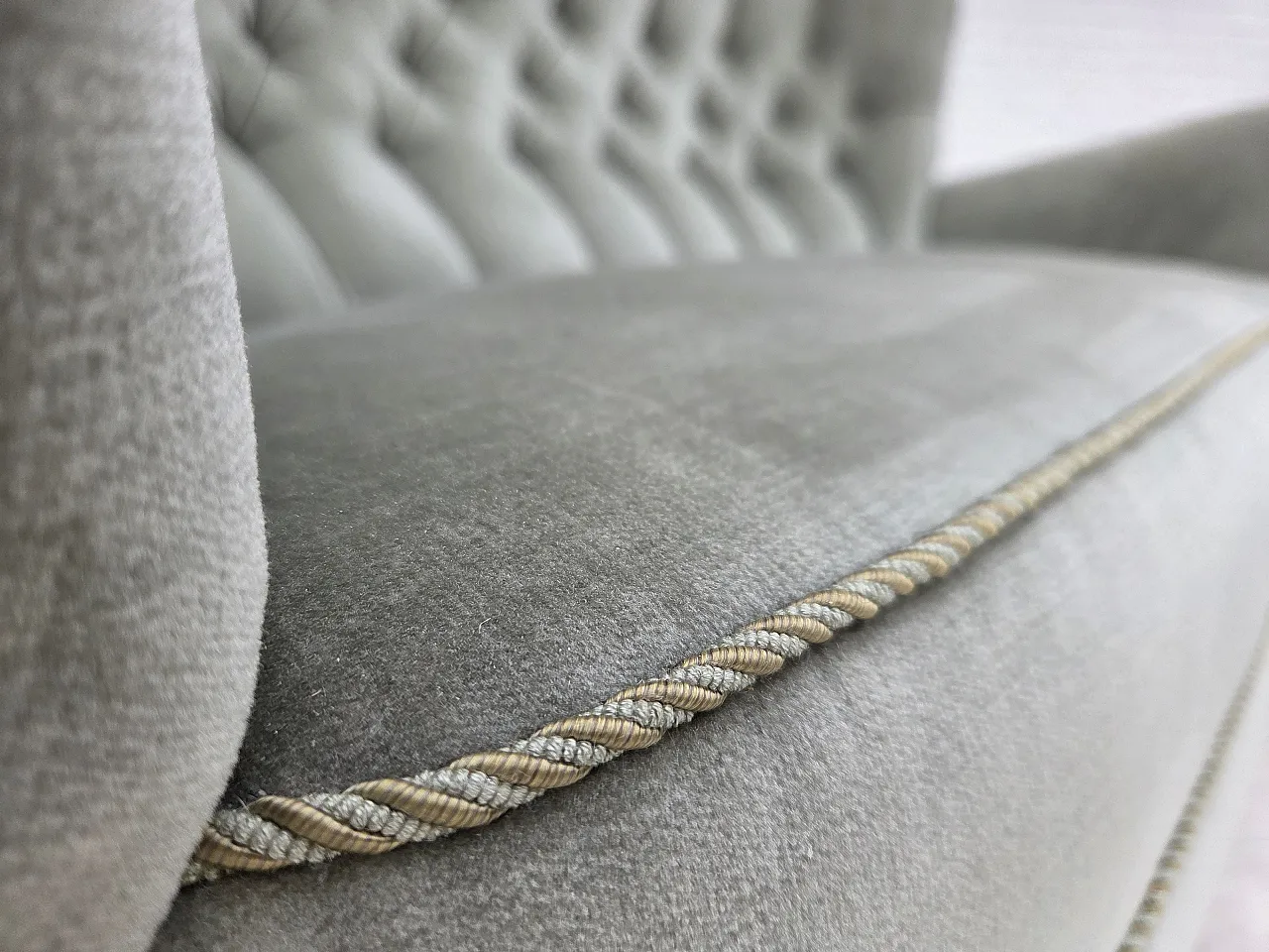 1960s, Danish 2-seater sofa. light green furniture velour. 5