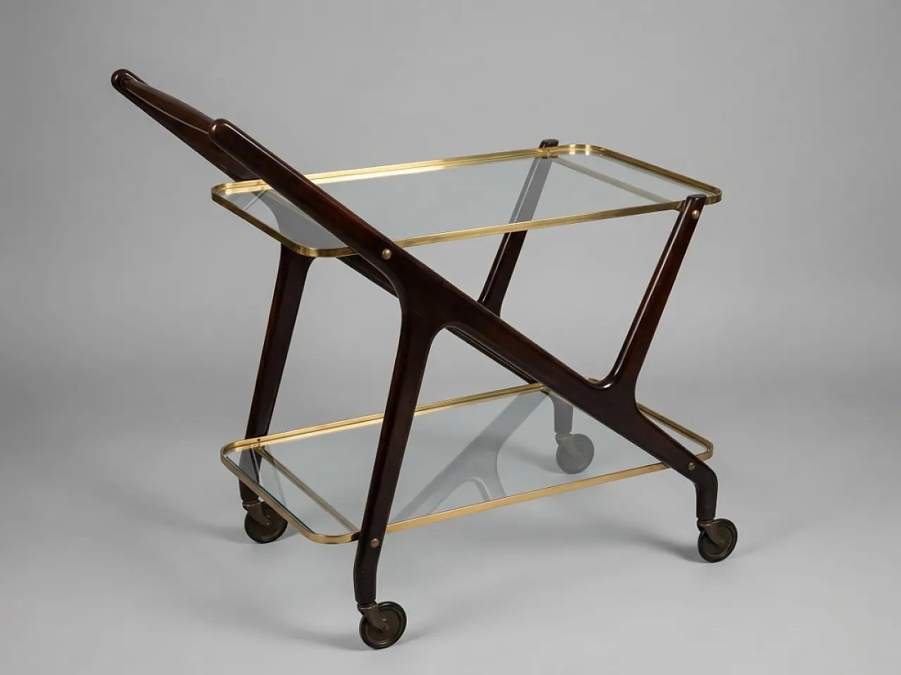 Rolling Cart Serving Cart by Cesare Lacca, 50s 3
