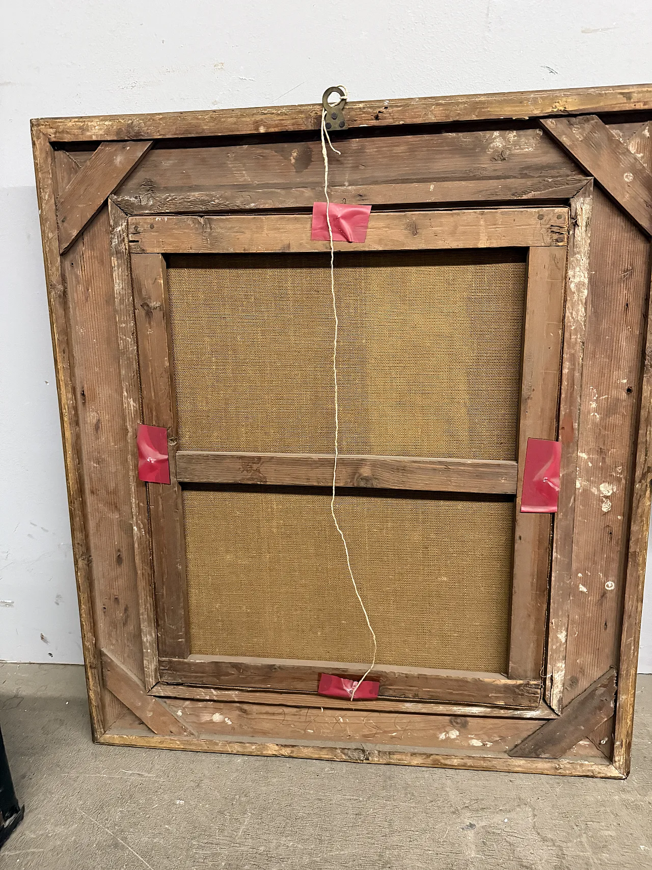 Oil painting on canvas Flowers France Buorgeout with frame, 20th c. 12